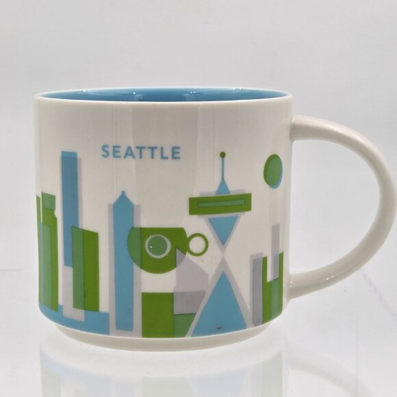 Starbucks You Are Here Seattle Travel Coffee Mug 2013 Reusable Hot Cup - Picture 2 of 10